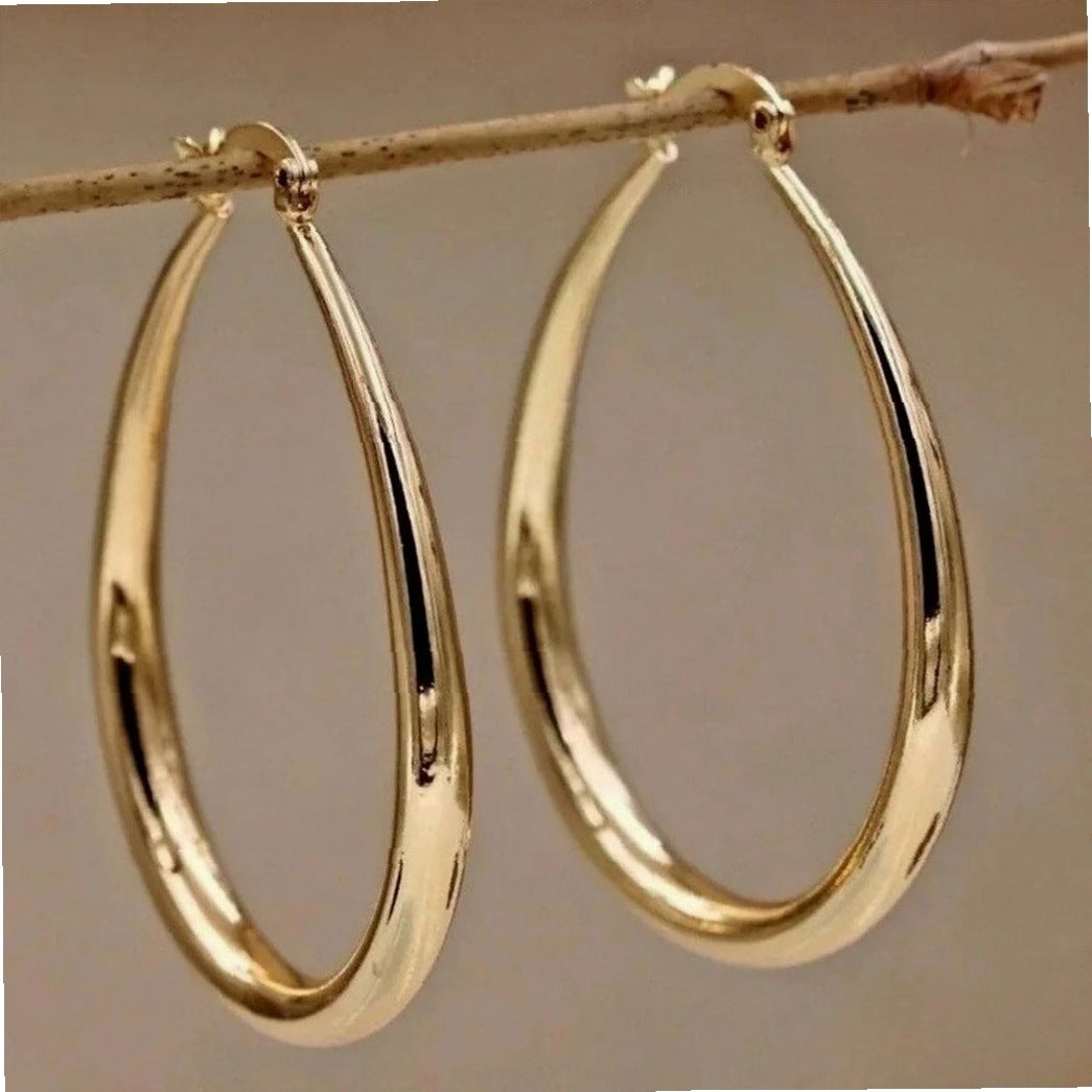 Retro Hoop Earrings